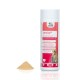 Cervico-Ergänzung für Hunde und Katzen in einer weißen Flasche mit rosa Akzenten, mit einem Haufen Pulver daneben.