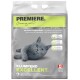 Verpakking van klonterende kattenbakvulling met een grijze kat, gelabeld 'PREMIERE. I love my cat,' met een citroengrasgeur en 12 kg gewicht.
