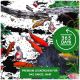 Bunte Koi-Fische schwimmen in einem Teich, mit einem grünen Abzeichen, das '365 TAGE' besagt, und dem Text 'PREMIUM LECKERCHEN FÜR DAS GANZE JAHR.'