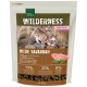 "Wilderness Kitten" huisdiervoer zak met twee speelse kittens, 75% gevogelte, 25% fruit/groenten, 0% granen, 300g gewicht.