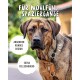 Hund mit einem stilvollen Halsband, mit Text, der die Merkmale hervorhebt: "Für Wohlfühl-Spaziergänge", "Angenehm rundes Design" und "Extra fellschonend."