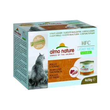 Almo nature HFC Natural Light Meal 4x50 g Thunfisch & Huhn