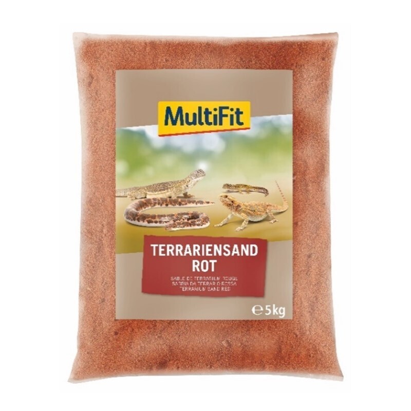 MultiFit Terrariumzand, 5 kg rood