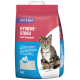 Worek żwirku dla kotów FIT+FUN, który nie zbryla się, z tabby kotem na przodzie, z tekstem w wielu językach opisującym produkt.