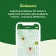 Smartfon wyświetlający aplikację GPS do śledzenia zwierząt, pokazujący lokalizacje dwóch psów na mapie z tytułem "Śledzenie" powyżej.