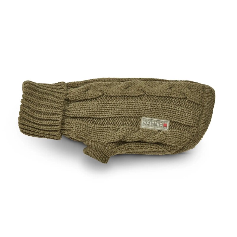 Wolters Zopf-Strickpullover oliv 20 cm