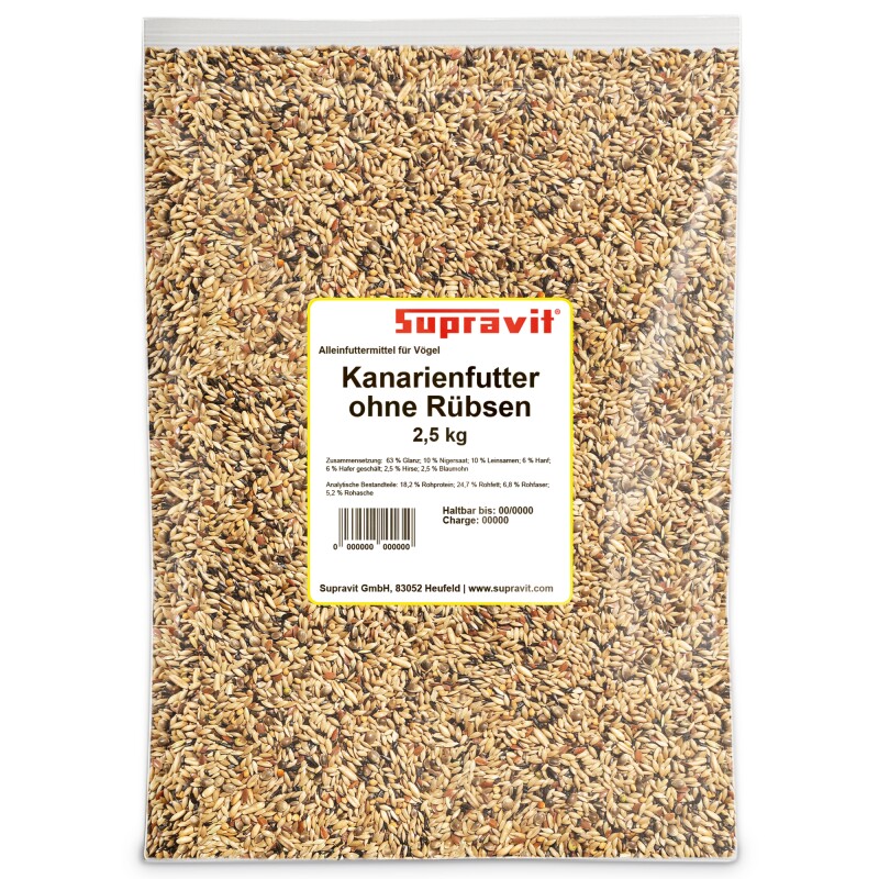 Supravit Kanarienfutter ohne Rübsen 2,5 kg