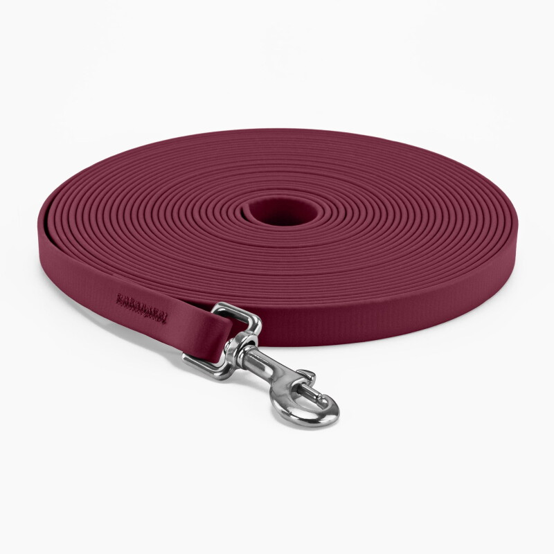 THE DOG IDEA Biothane Schleppleine Bordeaux 10 m
