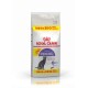Royal Canin Regular Sterilised kattenvoer zak, 12 kg, met een illustratie van een grijze kat, met '10KG + 2KG GRATIS' in het geel benadrukt.