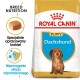 Torba z karmą dla szczeniąt Royal Canin dla rasy dachshund, oferująca żywienie specyficzne dla rasy, z informacjami o krokietach i wsparciu układu odpornościowego.