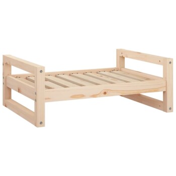 Hundebett L (75,5x55,5x28 cm) aus Kiefernholz naturfarben