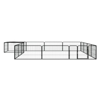 Hunde Laufstall / Freilaufgehege mit Unterstand 4 m, 4 m, 50 cm