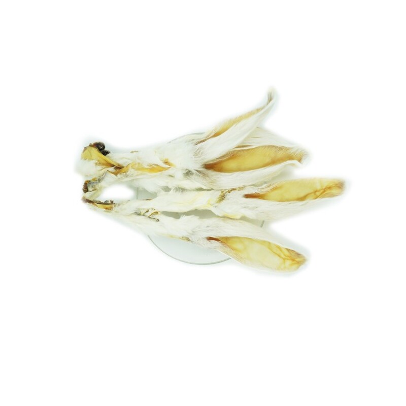 Bellfor Hundesnack - Kaninchenohren mit Fell - 200g