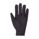 Schwarze Haustierpflegehandschuhe mit einer strukturierten Handfläche und genähtem Handgelenk, entworfen für den Umgang mit und die Pflege von Haustieren.