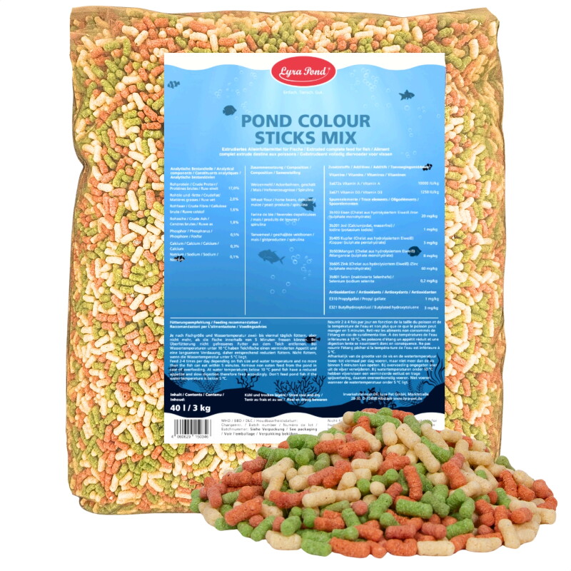 Lyra Pet Lyra Pond Pond Colour Sticks Mix im Beutel 3 l