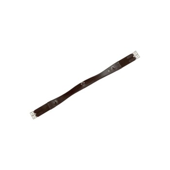 Leder-Sattelgurt geschweift kastanie braun 1,25 m
