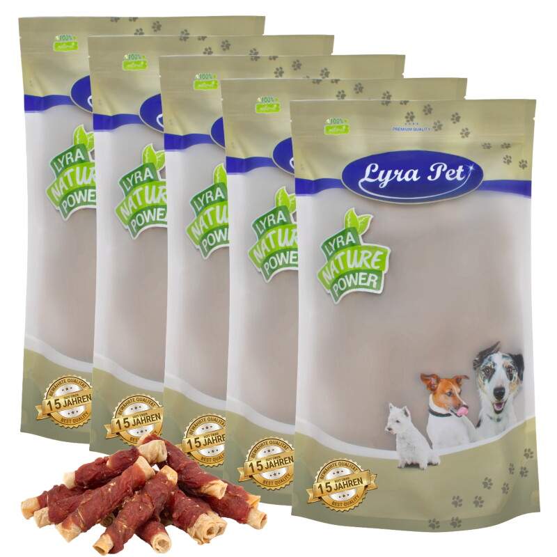 Lyra Pet Kaurollen mit Entenbrust natur 5x1 kg