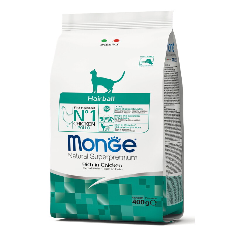 Monge Natural Superpremium Hairball 1,5kg EOL