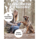 Eine Frau kniet neben einem mittelgroßen bis großen Hund mit einer Leine. Text: "Die Führleine für alle Vierbeiner," "Für mittelgroße & große Hunde," "Gewicht: 280g."