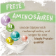 Freie Aminosäuren: Valin, Methionin, Threonin, Tryptophan, Lysin; nach Stutenmilch, für ideale Proteinqualität.
