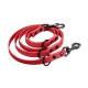 bio-leine Biothane Führleine verstellbar rot 3 m