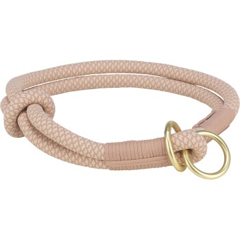 Soft Rope Zug-Stopp-Halsband rosa L-XL