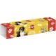 Coffret cadeau Pedigree présentant le slogan "Saison des bons chiens," décoré de flocons de neige et d'images de différentes races de chiens.