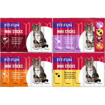 F+F Mini Sticks Multifahne Mix 25x20x2g