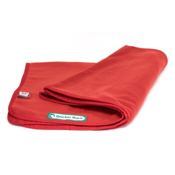 Kuscheldecke Fleece rot L