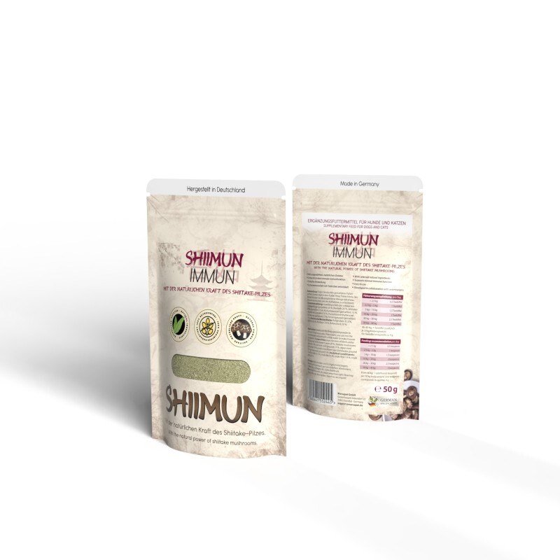 Marsapet Shiimun Immun Pulver für Hunde und Katzen mit Shiitake - 50g