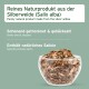 Schüssel mit gehackter Silberweide mit dem Text: "Naturprodukt, schonend getrocknet & gehackt, enthält Salicin."