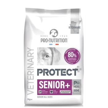 Tüte Pro-Nutrition Protect+ Senior+ veterinärmedizinisches Hundefutter für ältere Hunde, unterstützt Mobilität und Herzgesundheit, 2 kg.