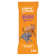 L'emballage de barres de friandises pour chiens au poulet Edgard Cooper montre un chien brun joueur et un bulldog français gris avec "Riche en vitamines, oui vraiment" et "30G."