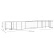Outdoor Hundezwinger aus verzinktem Stahl 12,1 m, 2,2 m, 1,8 m