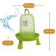 Grüner erhöhter Wasserspender mit Griff und Beschriftung 'GarPet', zeigt Maße 22,5 cm, 34 cm und 11 cm