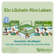 Whimzees Hundezahnpflege-Leckerlis-Sortiment in grüner Verpackung und Dose, deutscher Text 'Ein Lächeln fürs Leben' und Produktbranding.