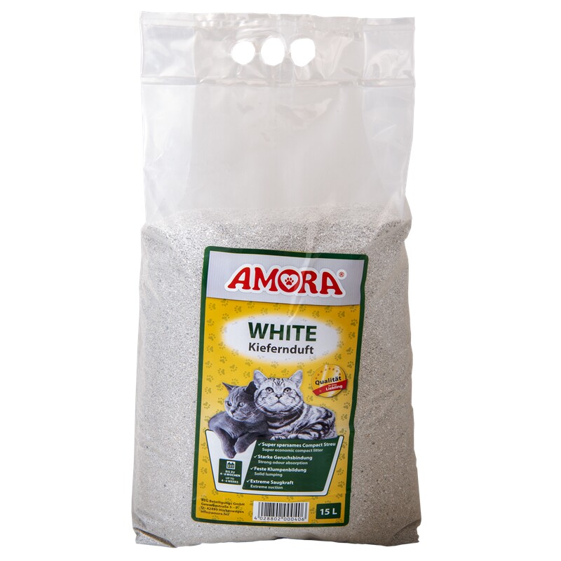 Amora Katzenstreu Compact Kiefernduft 15 Liter