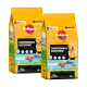 Zwei 12 kg Säcke Pedigree Professional Nutrition Hundefutter für Erwachsene, die einen Golden Retriever zeigen und mit natürlichen Inhaltsstoffen werben.
