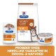 Hill's Prescription Diet Kidney Care voor katten, met een zak, zakje, blik en een kattenafbeelding met Nederlandse tekst over voedselopties.