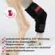 Schwarze elastische Haustierbandage mit Schienenfach und verstellbaren Riemen, beschriftet mit „HERZENSTIER“ aus einem Online-Tiergeschäft.