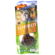 Paquet de friandises pour chiens DeliBest premium en os de porc présentant deux chiens heureux dans un cadre naturel, étiqueté "Schinken Knochen" et "Glutenfrei."