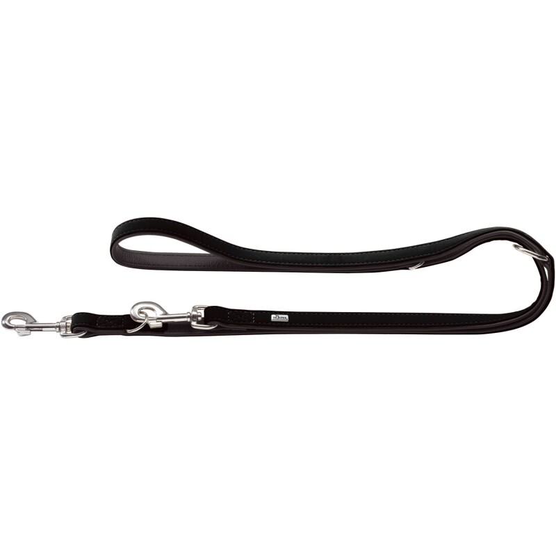 Hunter Verstellbare Hundeführleine Softie Schwarz 2 Cm