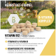 Reavet Vitamin B Tabletten für Hunde, 120g, mit einem braunen Hund auf dem Etikett. Enthält 8 Vitamine und Fütterungsempfehlungen.
