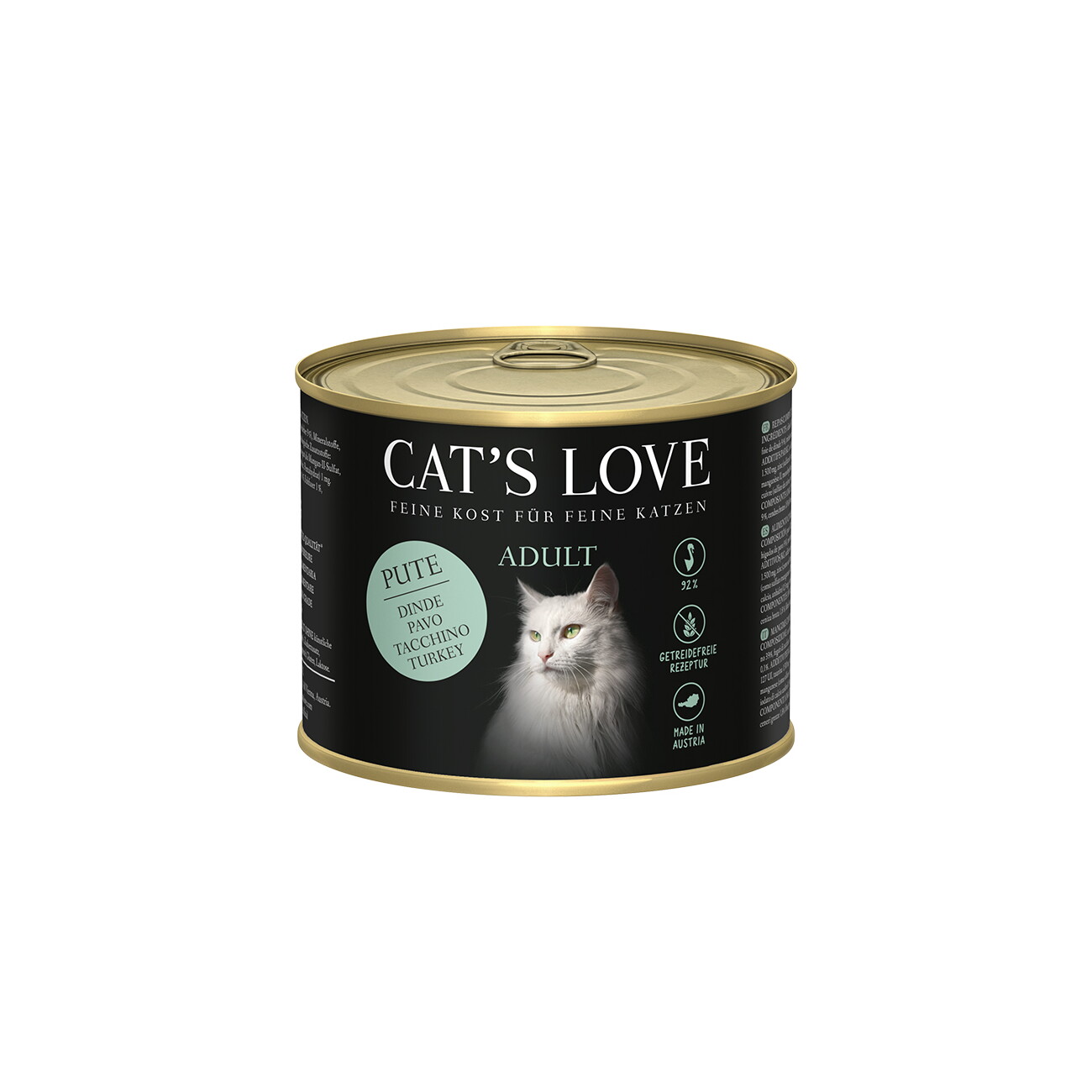CAT'S LOVE Nassfutter Katze Adult Pute 6x200 g