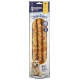 Kau-Snack für Hunde mit drei Hähnchen-Geschmack Maxi-Rollen, mit einem Golden Retriever auf der Verpackung und dem Text "PREMIERE. Ich liebe meinen Hund."