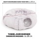 Katzentunnel OTIS - Donut-Tunnel inkl. Liegekissen | grau | ca. 80 x 80 x 26 cm grau
