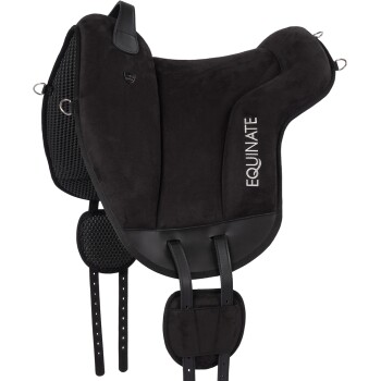 Reitpad Hamilton aus synthetischem Wildleder schwarz S