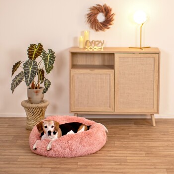 Donutbett rosa XL