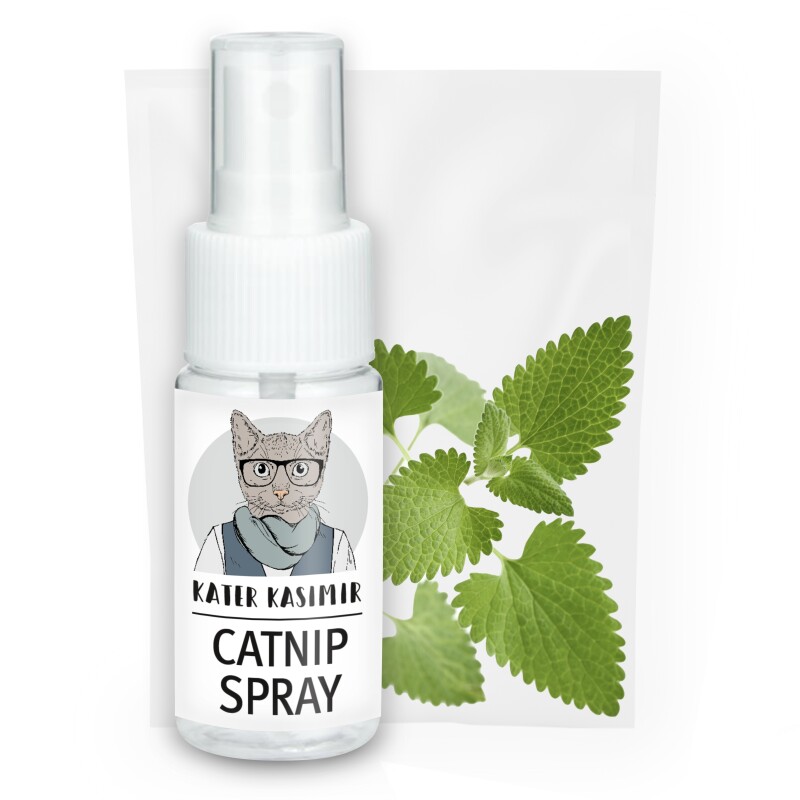 Kater Kasimir Katzenminze-Spray. Rein natürlich im 30ml Pumpzerstäuber