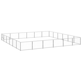 Hundezwinger Stahl silber 6 m, 6 m, 70 cm